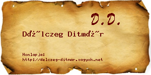 Délczeg Ditmár névjegykártya